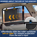EcoNour Car Window Shades for Baby (2 Pack) Side Sunshade, Sun Visor — 5