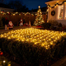 JOYIN 100 LED Christmas Net Lights,4X 6FT Christmas Mesh Lights with 8 Modes, Connectable, Waterproof for Bushes Trees Yard Indoor Outdoor Xmas Decorations (Warm White) — 7