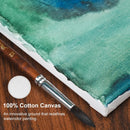 PHOENIX Professional Stretched Watercolor Canvas - 10x10 Inch/4 Pack, 100% Cotton Water Color Canvases for Painting, 8 Oz. / 260g White Blank Medium Texture Canvas for Water Based Paints | 10"x10" | Framed Canvas — 7