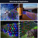 BlcTec Christmas Net Lights, 360 LED 9.8ft x 6.6ft Outdoor Christmas Lights with 8 Modes, UL Certified, Timer, Connectable, Waterproof for Bushes, Trees, Shrubs Yard Outdoor Xmas Decor, Multicolor — 8