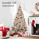 Best Choice Products 6ft Pre-Lit Artificial Christmas Tree Twinkling LEDs, Snow Flocked Design Pine Tree, Full Appearance Lighted Snowy w/Easy Assembly, 250 Lights, 928 Tips Metal Stand — 5