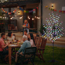Lightshare Cherry Blossom Tree 6FT 208 LED Lighted Tree Multicolor with Remote Contrl for Decoration Inside and Outside, Home Patio Wedding Festival Christmas Decor — 6