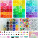 5 Boxes Bracelet Making Kit Pony Beads, 96 Colors Kandi Beads for Bracelets — 1