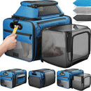 SHARLOVY Top-Side Expandable Pet Carrier, Treat Window,18x11x11 Airline Approved