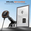 APPS2Car Magnetic Phone Mount for Car, Dashboard & Windshield Suction Cup | Orange photo 2