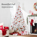 Best Choice Products Pre-Lit White Christmas Tree, 6ft Artificial Snow Flocked Full Fir Tree, Holiday Decoration w/ 250 Lights, 928 Branch Tips — 3