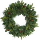 Nearly Natural 24 in Mixed Pine Artificial Christmas Wreath with LEDs — 3