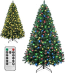 Pre-Lit Christmas Tree 6FT, 856 PVC Tip for Home Holiday Decor — 1
