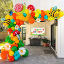 Spring Balloons Arch Garland Kit | Green Orange Yellow Spring — 1