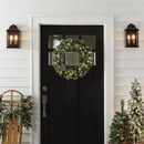 National Tree Company 24in Pre-Lit Crestwood Spruce Christmas Wreath — 3