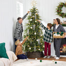 Best Choice Products Full Aspen Christmas Tree, 6ft Pre-lit Realistic Noble Fir w/ 450 Glowing Micro LED Lights, 2-in-1 White & Multicolor — 3