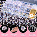 Zefy 2000+ Pcs 24 Styles Crystal Glass Beads for Jewelry Making (3-15mm) — 6