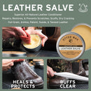 Otter Wax Leather Salve | Leather Cleaner & Conditioner | All-Natural Balm for Furniture, Boots, Jackets, Shoes & Bag — 2