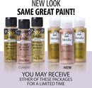 FolkArt Multi-Surface Metallic Paint in Assorted Colors (2 oz), Metallic Bronze | 2 Fl Oz (Pack of 1) — 2