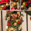 Valery Madelyn Pre-Lit Christmas Teardrop Swag 24 Inch Red Gold Decoration — 7