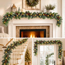 9ft Pre-Lit Artificial Christmas Garland with Lights & Pine Cones — 7