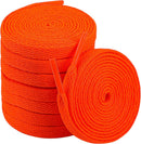 Teskyer Shoe Laces for Sneakers, 4 Pairs Flat Shoelaces | Orange — 1