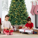 Best Choice Products 6Ft Pre-Lit Christmas Tree w/Twinkling LEDs, Premium Green Artificial Pine Lighted Holiday Decoration w/ 250 Lights, 1000 Branch Tips, Metal Base - Clear/White Lights — 5