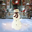 BlueWish Snowman Christmas Decorations, 5FT Lighted Snowman Decorations for Outdoor, Christmas Decorations Outdoor Warm Light Up 90 LED for Yard Indoor Garden Lawn — 1