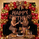 TONIFUL 16 Inch Leopard Print Happy Birthday Foil Balloon — 6