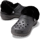 Crocs Women's Classic Lined Platform Clogs | 8 | Black Glitter — 7