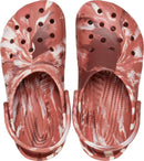 Crocs Unisex Adult Classic Marbled Tie-dye Clogs – Dark Clay/Multi — 3