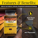 Fiebing's LeatherColors (4 Fl Oz, Chocolate) - Leather Dye for Natural Leather - Water-Based, Non-Flammable Formula - Permanent & Penetrating Color for Shoes, Boots, Furniture - Safe for Institutions — 2