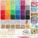 YMSDZHL 6000+PCS 24 Color Polymer Clay Beads Friendship Bracelet Making Kit — 1