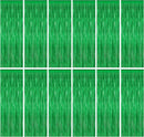 ZATAYE 12 Pack Green Christmas St Patricks Foil Curtain Decorations | 12 PCS — 1