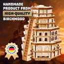 ESC WELT Quest Tower Puzzle Box – 3D Wooden Escape Game for Adults & Teens, Brain Teaser Logic Puzzle with Secret Compartment, Unique Gift Idea — 5