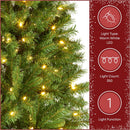 National Tree Company 7.5ft Pre-Lit Winchester Pine Slim Christmas Tree — 6
