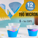TCP Global Complete Paint Mixing Kit - 12 Cups with Lids, Mixing Sticks — 4
