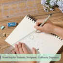 Mr. Pen- Circle Template, 2 pcs, Circle Template for Drawing Stencils | Circle, Hexagons, Squares, Triangles Template — 5