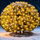 Meteds 6Ftx4Ft LED Christmas Net Lights Green Wire,Connectable UL Certified Waterptoof Net Lights for Bushes Trees Shurb Garden Outdoor Christmas Decorations — 1