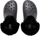 Crocs Women's Classic Lined Platform Clogs | 8 | Black Glitter — 4