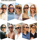 SOJOS Big Trendy Square Polarized Sunglasses Womens Mens, Retro Large Chunky Oversized Rectangle Shades SJ2345 | Brown Tortoise/Brown — 3