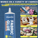 Fabric Glue Permanent, Extra Strong Clear Washable Clothing Glue — 6