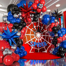 ALL-IN-1 Spider Balloon Arch Kit with BONUS Starburst for Spidy Birthday Decorations - Red Blue Spider Balloons for Spidy Man Party Decorations - Miles Birthday Decoration, Spidey Balloons — 5