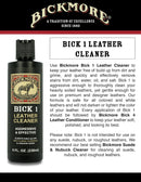Leather Care Kit, Bick 1 Leather Cleaner, Bick 4 Conditioner, 2 Cloths — 3