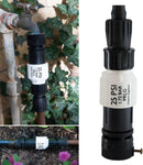 Drip Irrigation Faucet Adapter Kit: Connect 1/2" Tubing to Faucet or Hose, Backflow Preventer, Filter, Pressure Regulator - No Assembly Required — 6