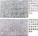 YMSDZHL Alphabet Beads A-Z 1900Pcs Letter Bead for Bracelet Jewelry Making — 1