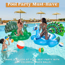 JOYIN 12 Packs 16" Inflatable Beach Balls, Large Rainbow Beach Balls Bulk for Pool Parties, Kids and Adults Summer Pool Party Toys, Beach Toys, Party Favors(16'') | 16-inch — 6