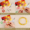 XSEINO About 7200PCS 6mm Glass Beads Bracelet Making Kit,144 Assorted Colors Crystal Glass Beads for Bracelet and… — 4