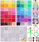 3000Pcs 56 Colors Pony Beads for Bracelet Making Kit, Rainbow Kandi Beads Friendship Bracelet Kit with 910pcs A-Z… — 1