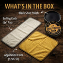 Eagle Shoe Polish Wax – Premium High-Gloss Shine – Restores Color, Covers Scuffs, Nourishes & Protects - 3-Piece Kit — 2