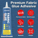 Fabric Glue Permanent, Extra Strong Clear Washable Clothing Glue — 2