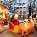 Sunnyglade 4.5x7FT LED Christmas Inflatables Santa & Reindeer Outdoor Decor — 7