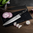 COKUMA Kitchen Knife, 3-Pcs Knife Set With Sheath, 8 Inch Chef Knife, 4.5 Inch Utility Knife, 4 Inch Paring Chef… — 4