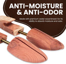 HOUNDSBAY Cedar Shoe Tree for Men | 2 Pack — 7