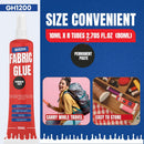 Fabric Glue Permanent (10 ML x 8), Fabric Glue for Clothing Permanent Washable for Rhinestones, Patches, Clothes,… — 8
